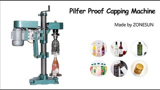 How To Use Pilfer Proof Capping Machine [upl. by Latreece950]