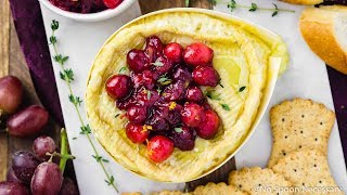 Baked Camembert with Cranberry Compote  No Spoon Necessary [upl. by Bunnie483]