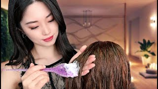 ASMR Sleep Inducing Hair Styling  Wet Beach Hair [upl. by Bascomb]