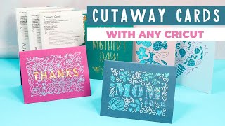 Cricut Cutaway Cards on a Cricut Joy Explore or Maker [upl. by Aynad]