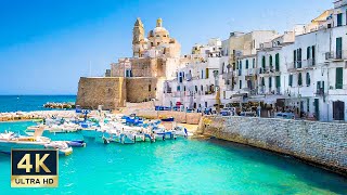 Monopoli Italy 🇮🇹 4K Beautiful Towns of Puglia Walking Tour 2024 [upl. by Airahcaz]