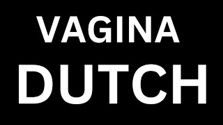 How to Pronounce quotVAGINA in Dutchquot Language how to say VAGINA in Dutch [upl. by Anna-Diana286]