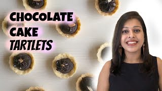 EGGLESS CHOCOLATE CAKE TARTLETS [upl. by Steffin]