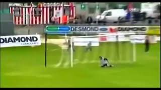 FLUKEY KEVIN DEERY WINNING GOAL FOR DERRY CITY V SKONTO RIGA  2009 EUROPA LEAGUE QUALIFIER [upl. by Warfeld]