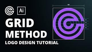 C Logo design Tutorial Using the Grid Method in Adobe Illustrator CC [upl. by Graybill]