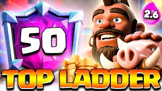 HOG 26 LADDER ROAD TO TOP 50  CLASH ROYALE [upl. by Lirbij]