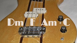 Bass Backing Track Acoustic Ballad in D Minor [upl. by Eirehs]