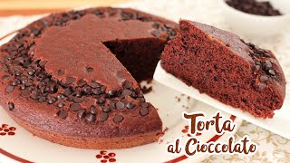 TORTA MORBIDA AL CIOCCOLATO  Ricetta Facile e Senza Uova  Chocolate Cake [upl. by Boak647]