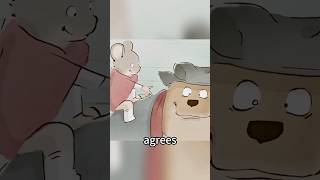 Mouse and Bear Make Friends animation cartoon shorts [upl. by Thessa]