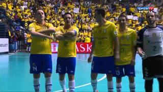 FutsalFINAL Brasil 7 x 2 Colômbia  CAMPEÃO Grand Prix Futsal 2014 [upl. by Akiram]