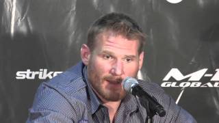 Josh Barnett at the Fedor vs Silva Post Fight Press Conference [upl. by Koralle]