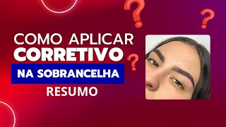 ERROS da finalização da sobrancelha com corretivo DIRETO AO PONTO [upl. by Elleon]