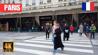 Paris Walking Tour From Bastille to Hotel de Ville 4K UltraHD [upl. by Noivax]