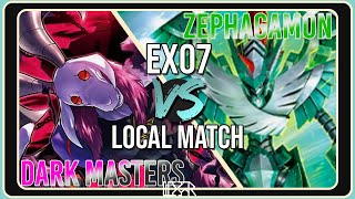 Dark Masters vs Zephagamon Digimon TCG EX7 Local Match Match Commentary [upl. by Lemra]