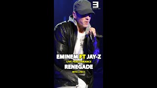 Throwback Eminem and JayZ Classic Renegade Live Performance shorts eminem [upl. by Bobine]