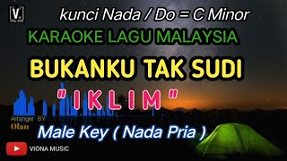 IKLIM  BUKAN KU TAK SUDI  KARAOKE  NADA PRIA  LAGU MALAYSIA NO VOCAL [upl. by Marella]