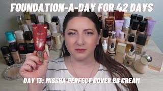 FoundationaDay for 42 Days – Missha Perfect Cover BB Cream – Wear Test Oily Skin – Stay or go [upl. by Eixel]