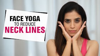 Yoga to Reduce Neck Lines  How to Get Rid of Neck Lines  Fit Tak [upl. by Arbmat]