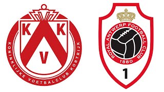 Kortrijk  Antwerp Jupiler Pro League  09112024 [upl. by Halpern900]