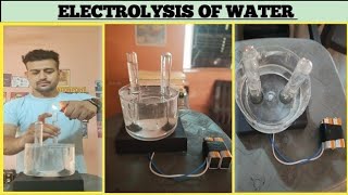 Electrolysis of water Class 10 science activity Chemical reactions and equationsNCERT CLASS 10 [upl. by Carita728]