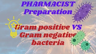 Gram positive VS Negative bacteria I MHSRB Pharmacist I Microbiology for Pharmacist exam I Pharmacy [upl. by Htennek]