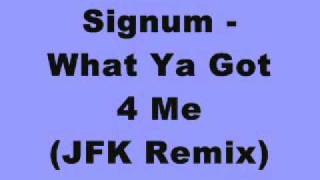 Signum  What Ya Got 4 Me JFK Remix [upl. by Yliram]