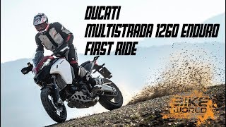 2019 Ducati Multistrada 1260 Enduro First Ride The 250kg Panigale On Stilts [upl. by Osner]