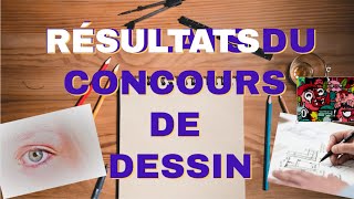 RÉSULTATS du CONCOURS DE DESSIN des 1K [upl. by Rennob]