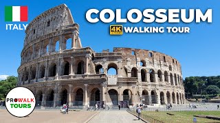 Colosseum Walking Tour  4K  Rome Italy [upl. by Babbette]