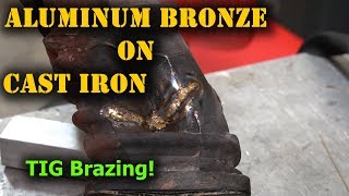 TFS Cast Iron Weld Repair with Aluminum Bronze [upl. by Langelo188]