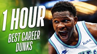 1 HOUR of Anthony Edwards Best Career Dunks 😮🔥 [upl. by Akkire390]