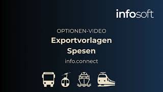 OptionenVideo Exportvorlagen Spesen Infosoft [upl. by Aerdnahs854]