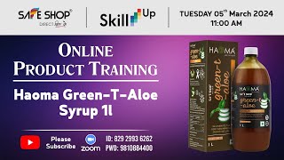 Haoma GreenTAloe Syrup  SAFESHOP  SAFE SHOP INDIA [upl. by Sonia]