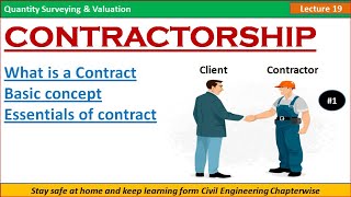 Contractorship  What is Contract  Basic Concepts of Contract  Essentials of Contract [upl. by Ahsemal]