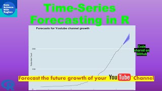 Time Series Forecasting methods in R  Predict Youtube Subscriber growth [upl. by Christine]