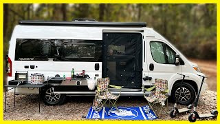 Camping In New 2023 Ram ProMaster Winnebago Travato 59KL  Camper Van Switch Up [upl. by Tibbetts]