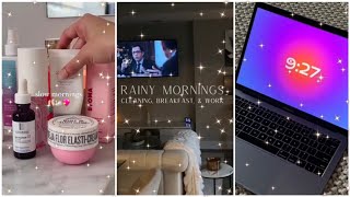 aesthetic morning routines🌺🌹💗 tiktok compilation [upl. by Ferriter]