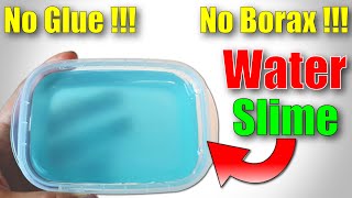 Water Slime No Glue No Borax  Water Slime Making At Home Easy  Slime Asmr [upl. by Odnama591]