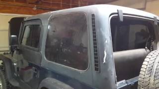 Jeep Hard Top Repair How To Fix Crack [upl. by Hillegass]