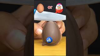 EGG 🆚 KINDER JOY  KON JITEGA BATAO shortvideo [upl. by Selmore]