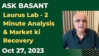 Laurus Lab  2 Minute Analysis amp Market ki Recovery [upl. by Ozzie]