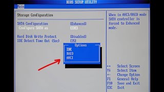Lenovo Bios Sata Configure IDE AHCI RAID Options Setting Karna Sikhen [upl. by Abla]