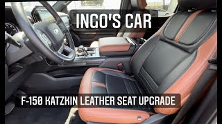 Katzkin Leather seat install on 2021 F150 XLT [upl. by Larson]