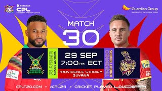 LIVE  Guyana Amazon Warriors vs Trinbago Knight Riders  CPL 2024 [upl. by Adis393]