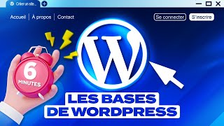 Wordpress expliqué en 6 minutes  débutant [upl. by Aryad]