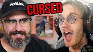 I Show PewDiePie The Most Cursed Video On The Internet [upl. by Edivad324]