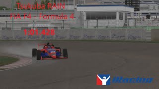 Hotlap in the RAIN at Tsukuba FIA F4  Formula 4 iRacing 101428 [upl. by Alaecim]