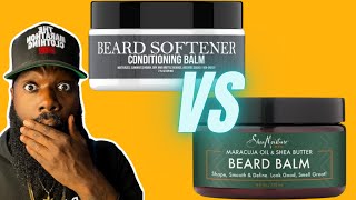 Best Beard Balm of 2023 Shea Moisture VS Uncle Jimmy  Beard Balm Review [upl. by Nnylkcaj978]