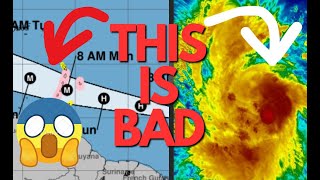 Major Hurricane Beryl is Coming Late Morning Update  weatherjamaica [upl. by Yuji]