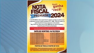 Sorteio da Nota Fiscal Premiada acontecerá no próximo dia 14 de Dezembro [upl. by Breban]